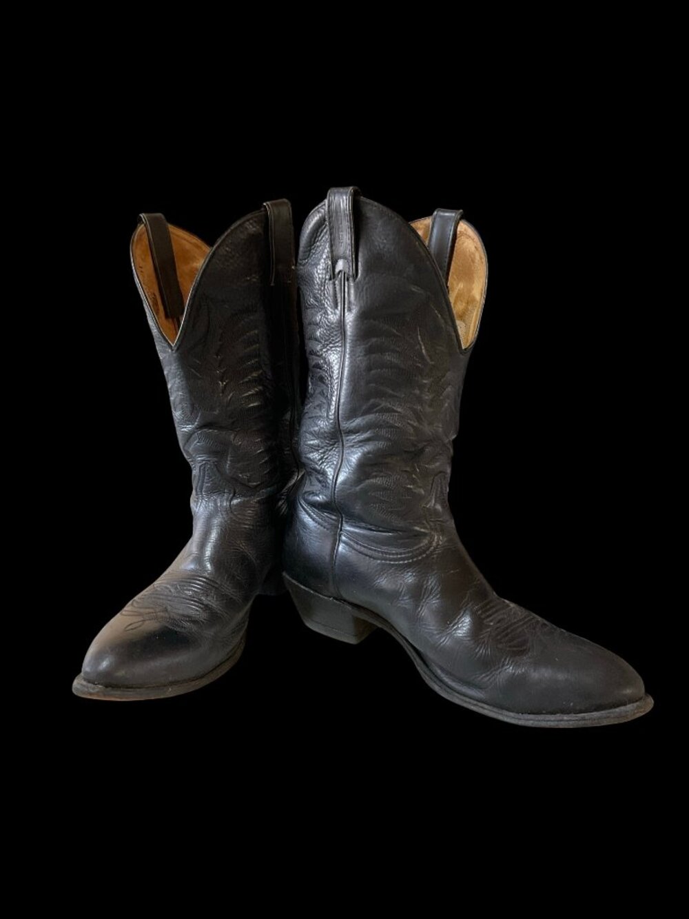 Vintage Black Cowboy Boots